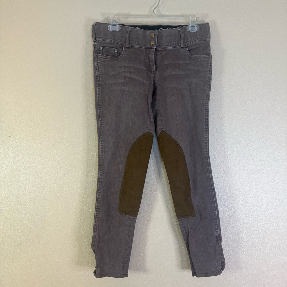 Goode Rider grey & brown Riding Pants 26R